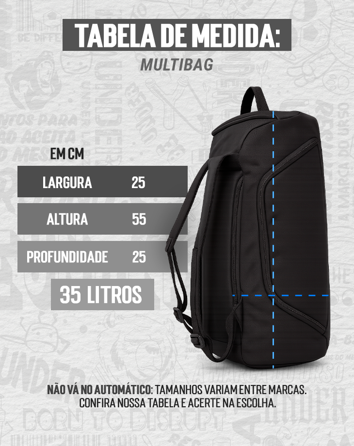 MOCHILA MULTIBAG UNDER LABZ