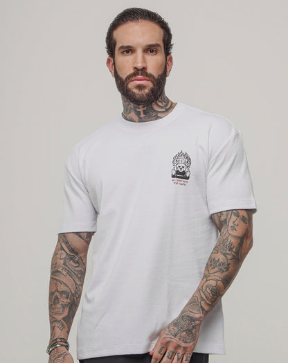 CAMISETA MASCULINA OVERSIZED DIMETHYLEX BRANCO