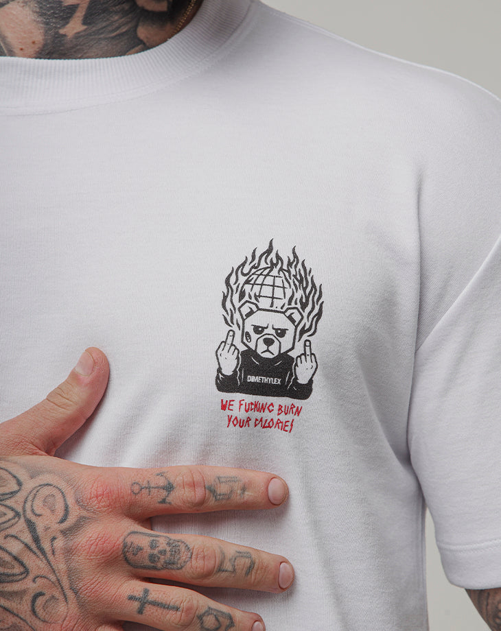 CAMISETA MASCULINA OVERSIZED DIMETHYLEX BRANCO