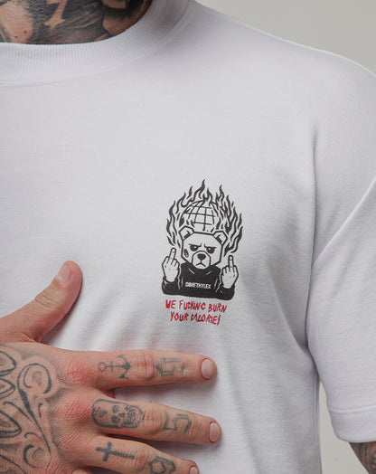 CAMISETA MASCULINA OVERSIZED DIMETHYLEX BRANCO