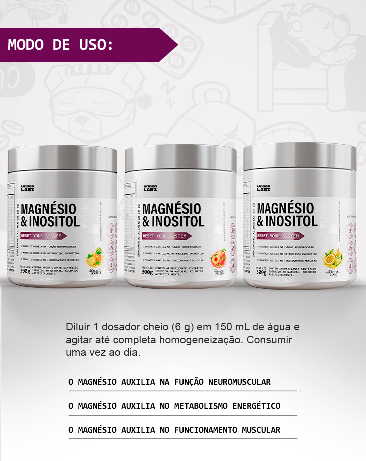 MAGNÉSIO & INOSITOL 300G