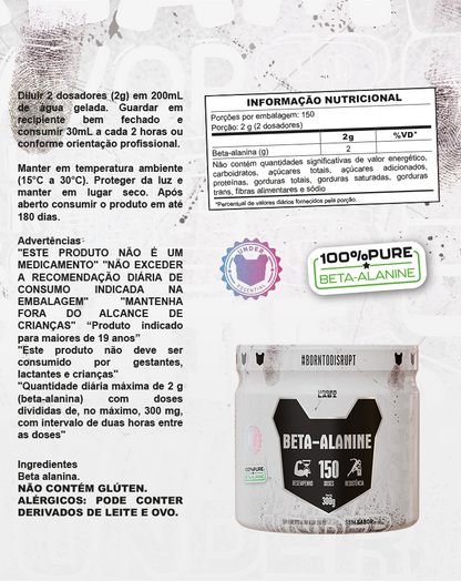 BETA ALANINE BORNTODISRUPT 300G