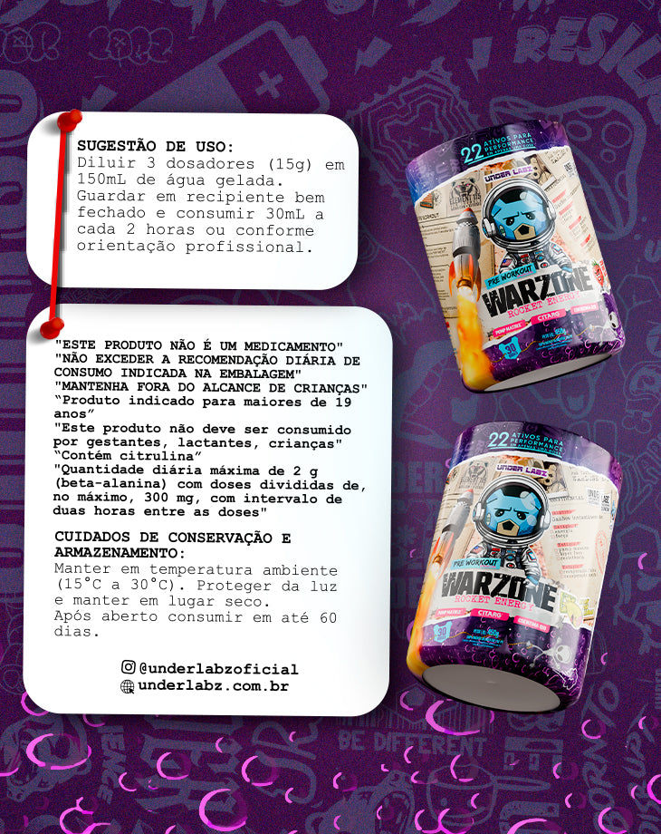 WARZONE ROCKET ENERGY 450g